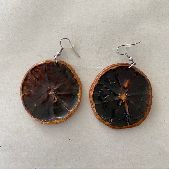 Real Lemon Earrings - Picture 8 of 8